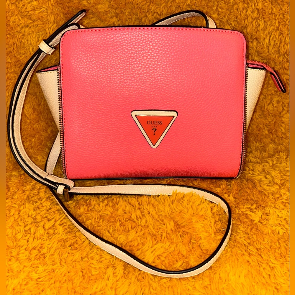 GUESS Two-Tone Crossbody Bag - Picture 2 of 9